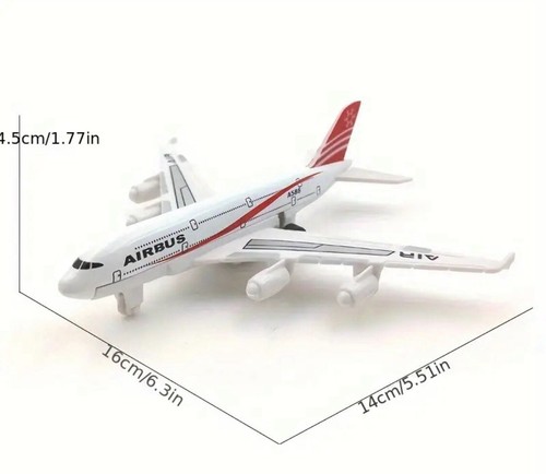 Airplane toy metal pull - toy, back