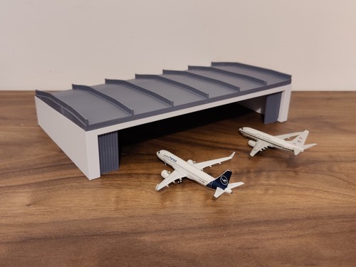 White large aircraft hangar - large,